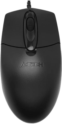 Мышь проводная A4Tech OP-720S черный, 1200 dpi, USB, кнопки - 3 [OP-720S]