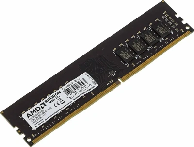 Оперативная память AMD 16GB DDR4 2666MHz DIMM R7 Performance Series Black R7416G2606U2S-UO Non-ECC, CL16, 1.2V, Bulk [R7416G2606U2S-UO]