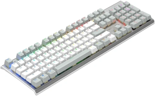 Клавиатура A4Tech Fstyler FS100 Neon проводная, USB, серый/белый [FS100 серый/белый]