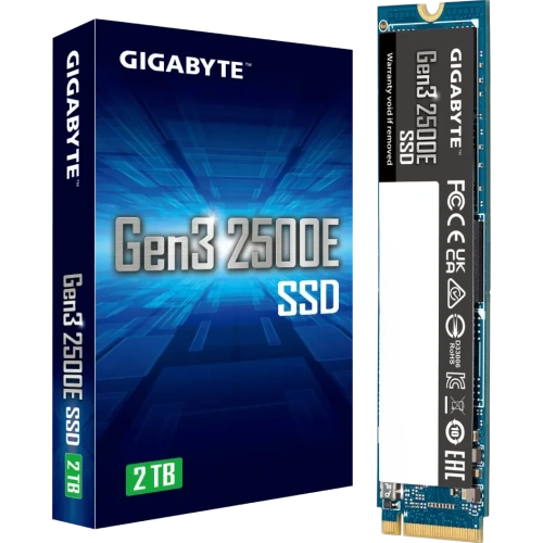 Накопитель SSD Gigabyte 2500E 2Tb, PCIe 3.0 x4, M.2 2280, NVMe, R/W 2400/2000 [G325E2TB]