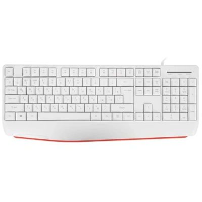 Клавиатура Defender Atom HB-546 (45547) проводная, USB, белый [45547]