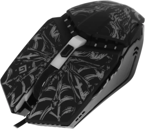 Мышь проводная Defender Prototype GM-670L черный, 2400 dpi, USB, кнопки - 6 [52670]