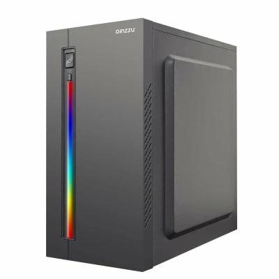 Корпус Ginzzu D370 RGB Window w/o PSU [D370 RGB Window]