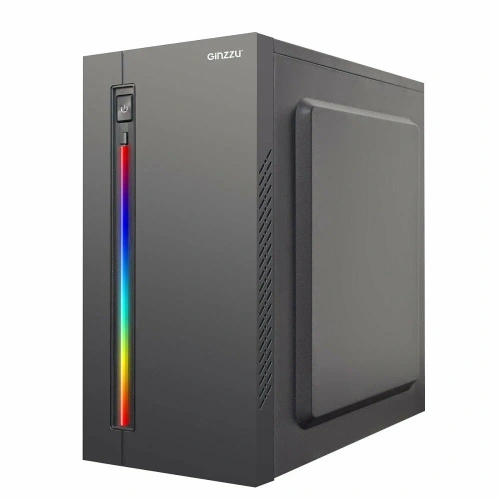 Корпус Ginzzu D370 RGB Window w/o PSU [D370 RGB Window]