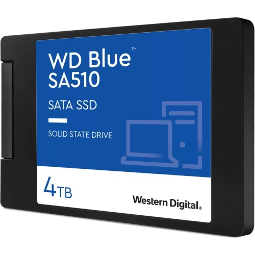 Накопитель SSD WD Blue SA510 4000Gb, SATA III, 2.5", R/W 560/520 [WDS400T3B0A]