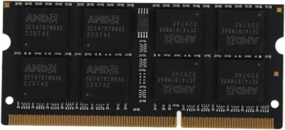 Оперативная память AMD 8GB DDR3 1600 Radeon™ SO-DIMM R5 Entertainment Series Black R538G1601S2S-U Non-ECC, CL11, 1.5V, RTL [R538G1601S2S-U]