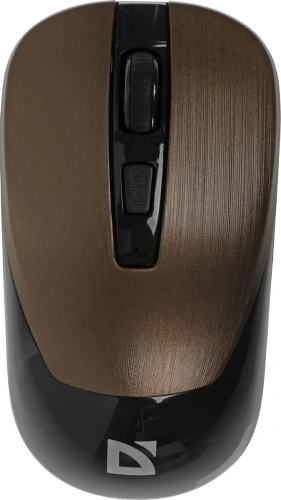 Мышь беспроводная Defender Wave MM-995 бронзовый, 1600 dpi, радиоканал, USB, кнопки - 4 [52992]