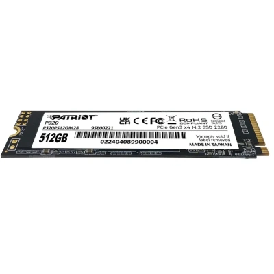 Накопитель SSD Patriot P320 512ГБ, M.2 2280 [ P320P512GM28]