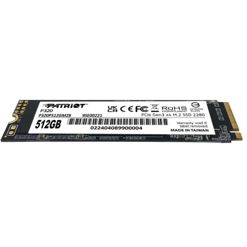 Накопитель SSD Patriot P320 512ГБ, M.2 2280 [ P320P512GM28]