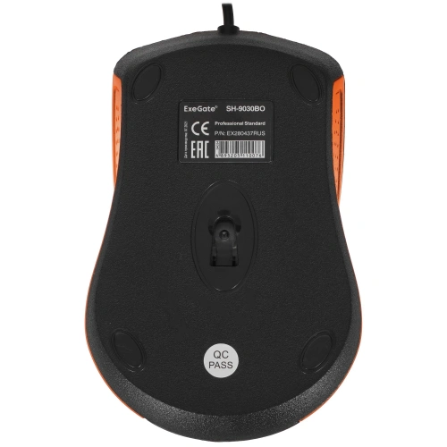 Мышь проводная ExeGate Professional Standard SH-9030BO черный/оранжевый [EX280437RUS]