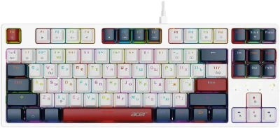 Клавиатура Acer OKW305 проводная, USB, белый [ZL.KBDCC.01W]