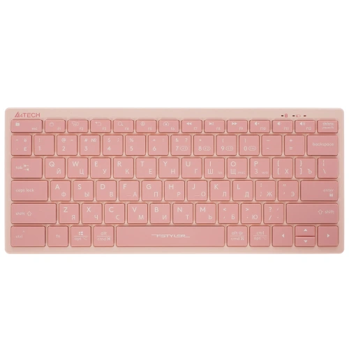 Клавиатура A4Tech Fstyler FBX51C розовый USB беспроводная BT/Radio slim Multimedia [FBX51C розовый]