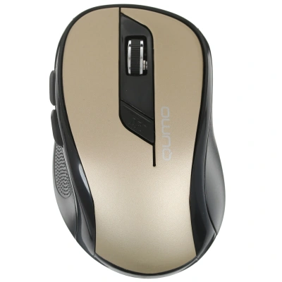 Мышь беспроводная Qumo Office Line Bronze M64 золотистый, 1600 dpi, кнопки - 6 [24361]