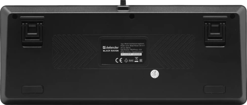 Клавиатура Defender Black Raven GK-417 проводная, USB, черный [45414]
