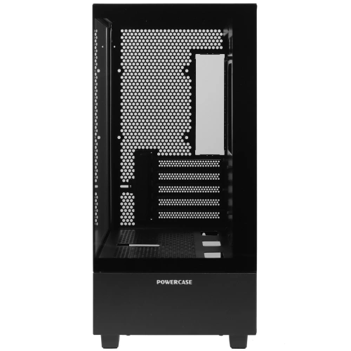 Компьютерный корпус Powercase Vision Micro M, Tempered Glass, черный, mATX [CVMMB-L0]