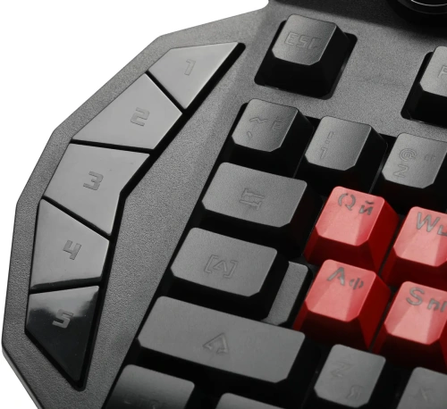 Клавиатура A4Tech Bloody B318 черный USB Multimedia Gamer LED (подставка для запястий) [B318]