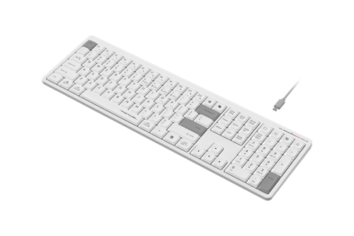 Клавиатура A4Tech Fstyler FBX55C белый USB беспроводная BT/Radio slim Multimedia (FBX55C) [FBX55C белый]