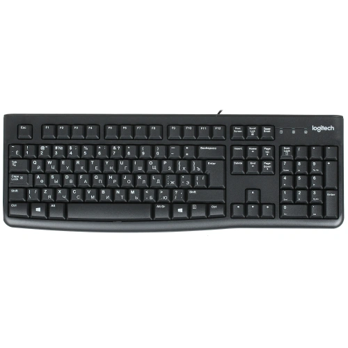 Клавиатура Logitech K120 EER проводная, USB, черный [920-002506]