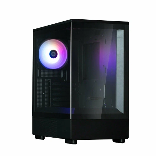 Компьютерный корпус ZALMAN P10, MATX, BLACK, WINDOW, 2x3.5", 3x2.5" [P10 Black]