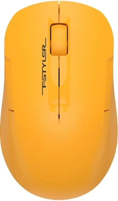 Мышь беспроводная A4Tech Fstyler FG15C Air2 желтый, 1200 dpi, радиоканал, USB, кнопки - 3 [FG15C AIR2 желтый]