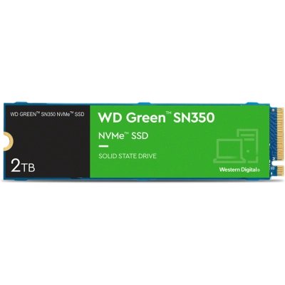 Накопитель SSD WD Green SN350 2000Gb, PCIe 3.0 x4, M.2 2280 [WDS200T3G0C]