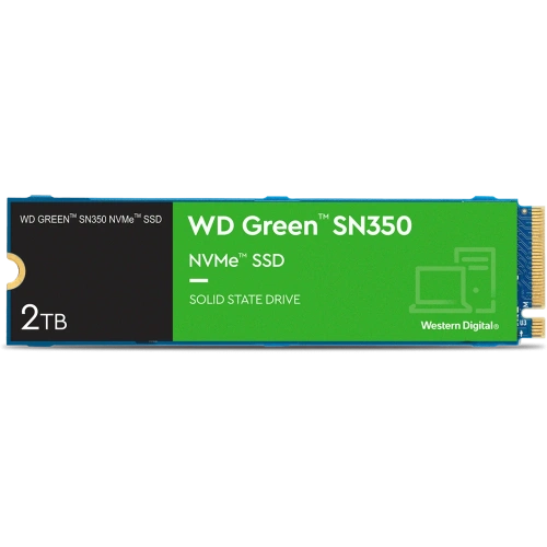 Накопитель SSD WD Green SN350 2000Gb, PCIe 3.0 x4, M.2 2280 [WDS200T3G0C]