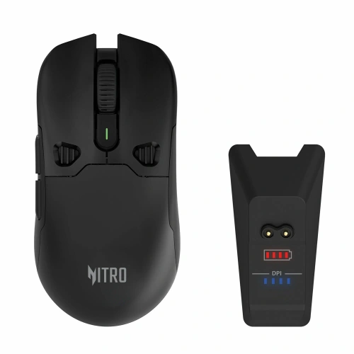 Мышь беспроводная Acer Nitro OMR404 черный, 6400 dpi, кнопки - 6 [ZL.MCEEE.02T]