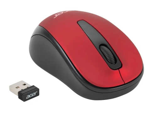 Мышь беспроводная Acer OMR136 красный, 1000 dpi [ZL.MCEEE.01J]