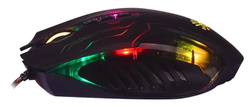 Мышь проводная A4Tech Bloody Q51 черный, 3200 dpi, USB, кнопки - 8 [Q51 черный/рисунок]