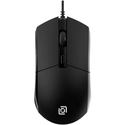 Мышь проводная Oklick 207M черный, 2400 dpi, USB, кнопки - 4 [MO-405]