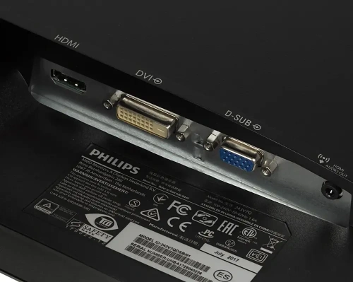 Монитор LCD PHILIPS 23.8&quot; 243V7QDSB (00/01) черный [243V7QDSB/00]