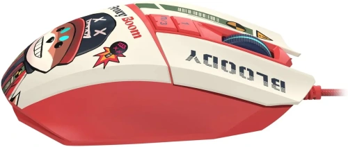 Мышь проводная A4Tech Bloody W63 Max Proxy Boom бежевый/красный, кнопки - 9 [W63 MAX PROXY BOOM]