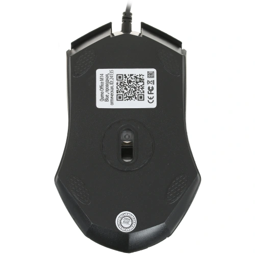 Мышь проводная Qumo Office M14 синий, 1000 dpi, USB, кнопки - 3 [M14 Blue]