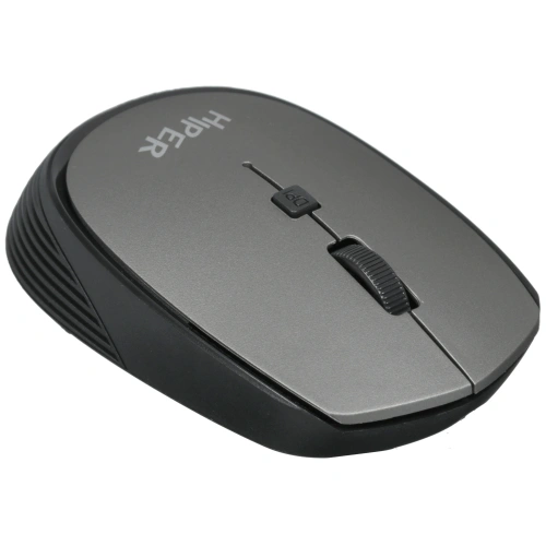 Мышь беспроводная HIPER HOMW-081 серый, 1600 dpi, радиоканал, USB, кнопки - 4 [HOMW-081]
