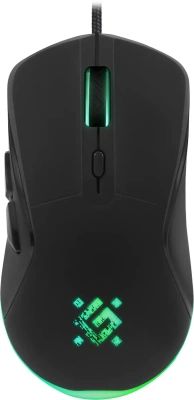 Мышь проводная Defender Arga GM-049 черный, 3600 dpi, USB, кнопки - 6 [52049]