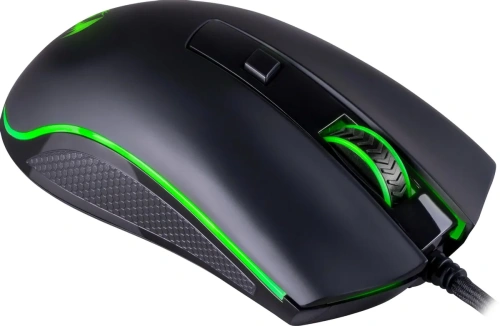 Мышь проводная Redragon Cypher, черный, 12800 dpi, USB, кнопки - 7 [72075]