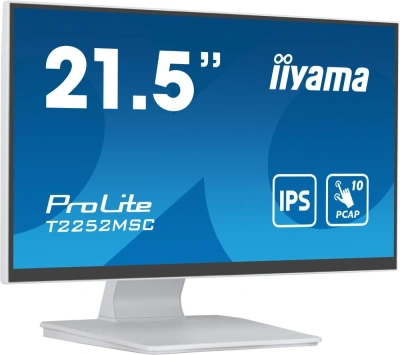 Монитор Iiyama ProLite T2252MSC-W2, белый, 21.5" [T2252MSC-W2]