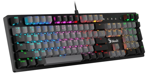 Клавиатура A4Tech Bloody B828N проводная USB черный/серый [B828N]