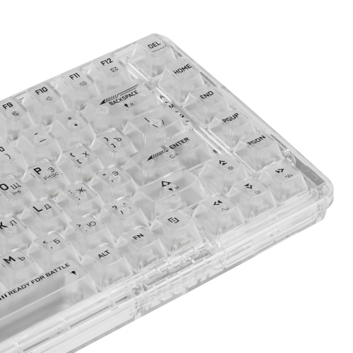 Клавиатура Defender Elf Pro RU беспроводная USB, Bluetooth/Радиоканал, белый [71688]