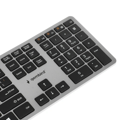 Клавиатура Gembird KB-8420 проводная, USB, серый [KB-8420]