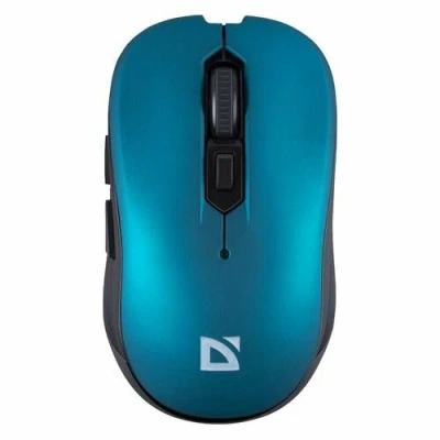 Мышь беспроводная Defender Gassa MM-105 бирюзовый, 1600 dpi, радиоканал, USB, кнопки - 6 [52102]