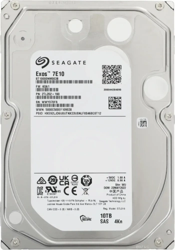 Жесткий диск Seagate SAS 3.0 10TB ST10000NM003B Exos (7200rpm) 256Mb 3.5&quot; [ST10000NM003B]