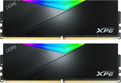Оперативная память ADATA 32GB DDR5 8000 (2*16Gb) DIMM XPG Lancer RGB 1.45V, CL38-48-48, black [AX5U8000C3816G-DCLARBK]