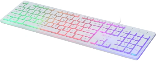 Клавиатура Oklick 550ML [1061618] проводная, USB, белый [550ML-white]