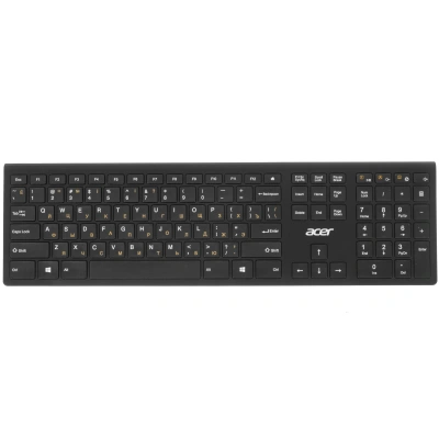 Клавиатура/ Клавиатура беспроводная Acer OKR020 Wireless 2.4G slim Multimedia black [ZL.KBDEE.004]