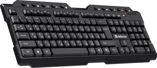 Клавиатура Defender Element HB-195 RU беспроводная USB черный [45195]