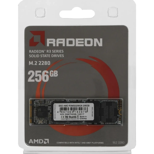 Накопитель SSD AMD SATA 256 GB Radeon mSATA [ R3MS0256G8]