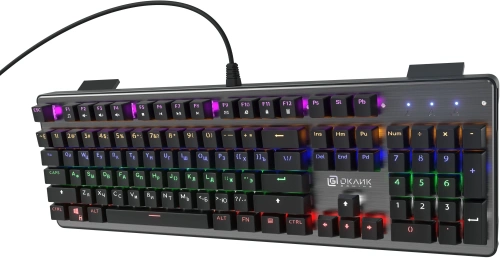 Клавиатура Oklick 970G DARK KNIGHT механическая черный USB Gamer LED [970G]
