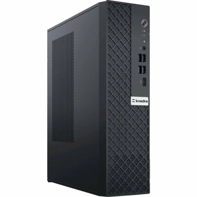 Компьютер KVADRA TAU SFF черный Core i3-12100 [Y20SYSCAS201R_D106B8]
