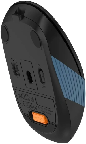 Мышь беспроводная A4Tech Fstyler FB10CS черный/синий, 2000 dpi [FB10CS USB ASH BLUE]